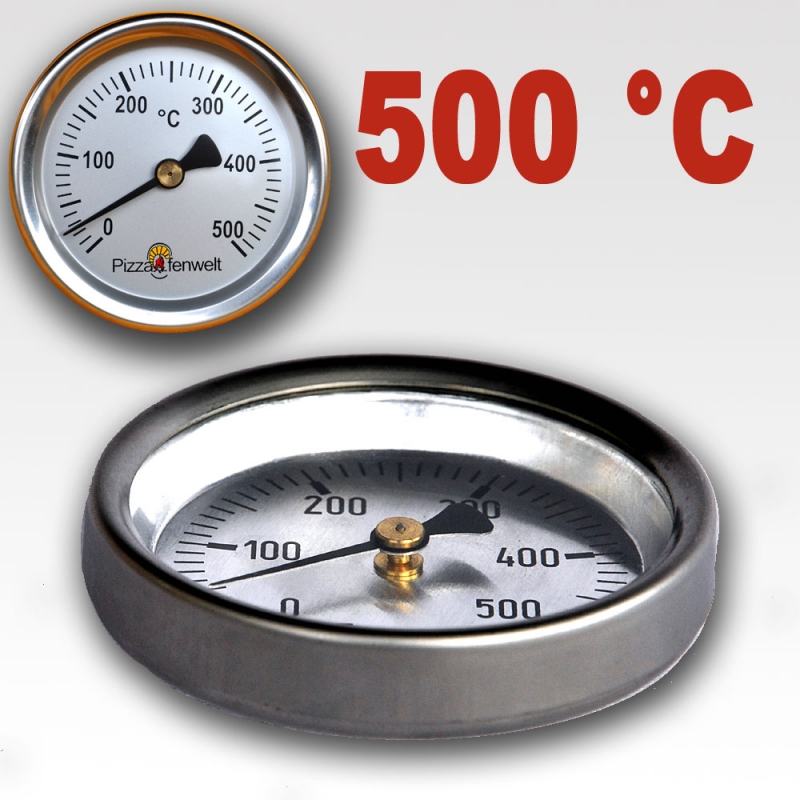 Backofenthermometer 500°C für Türeinbau